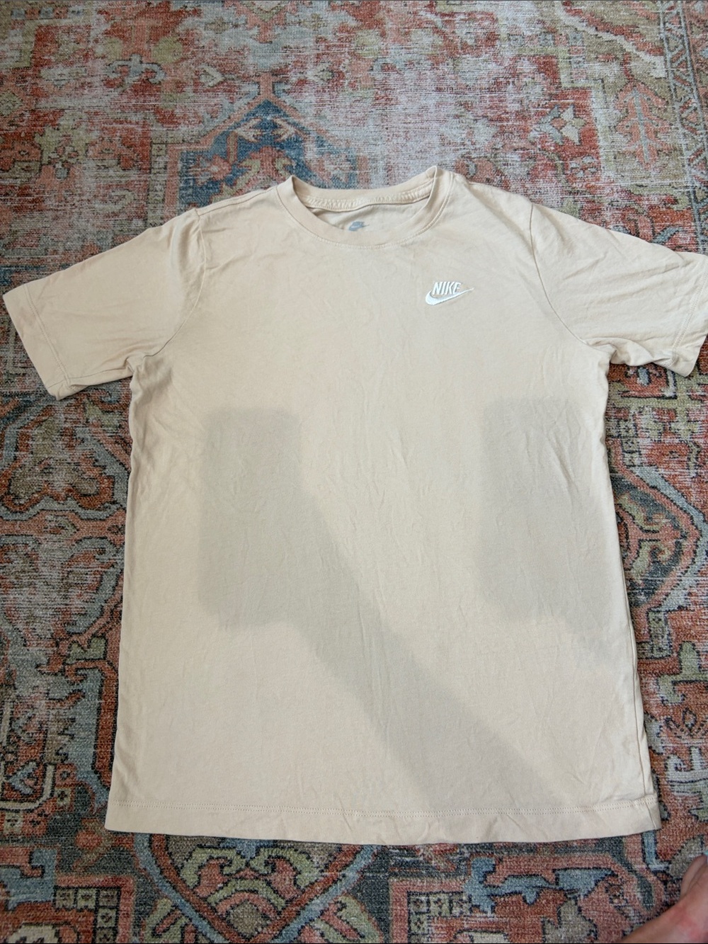 Boys Nike Tan Crewneck T-Shirt